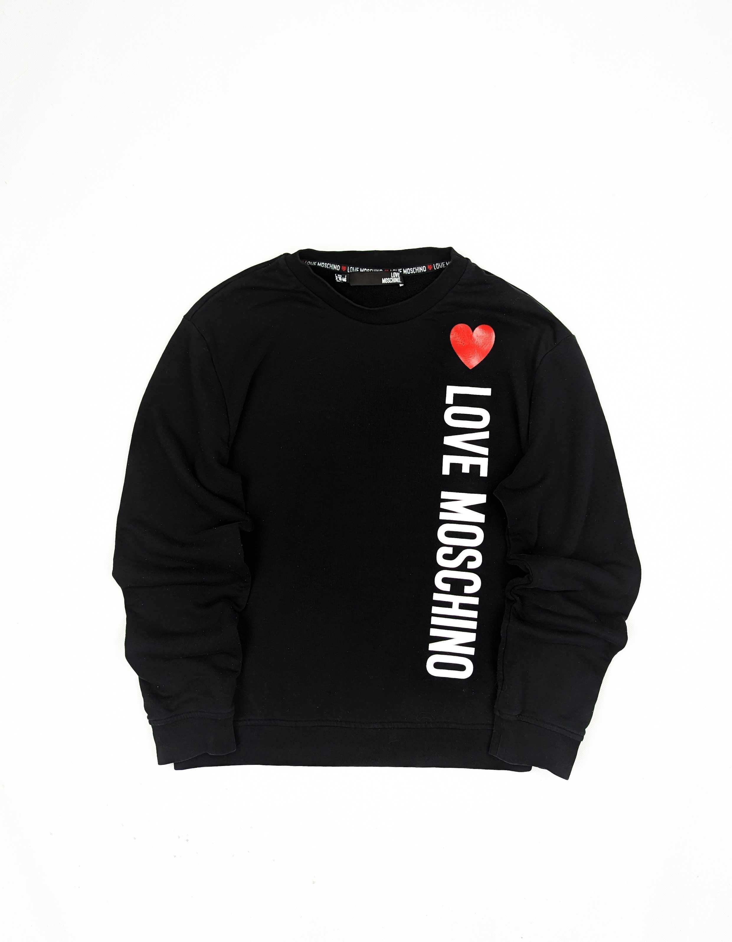 Love Moschino czarna bluza XL logo
