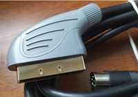 Kabel ZX Spectrum+2 SZARY RGB Scart Gold 2,5m