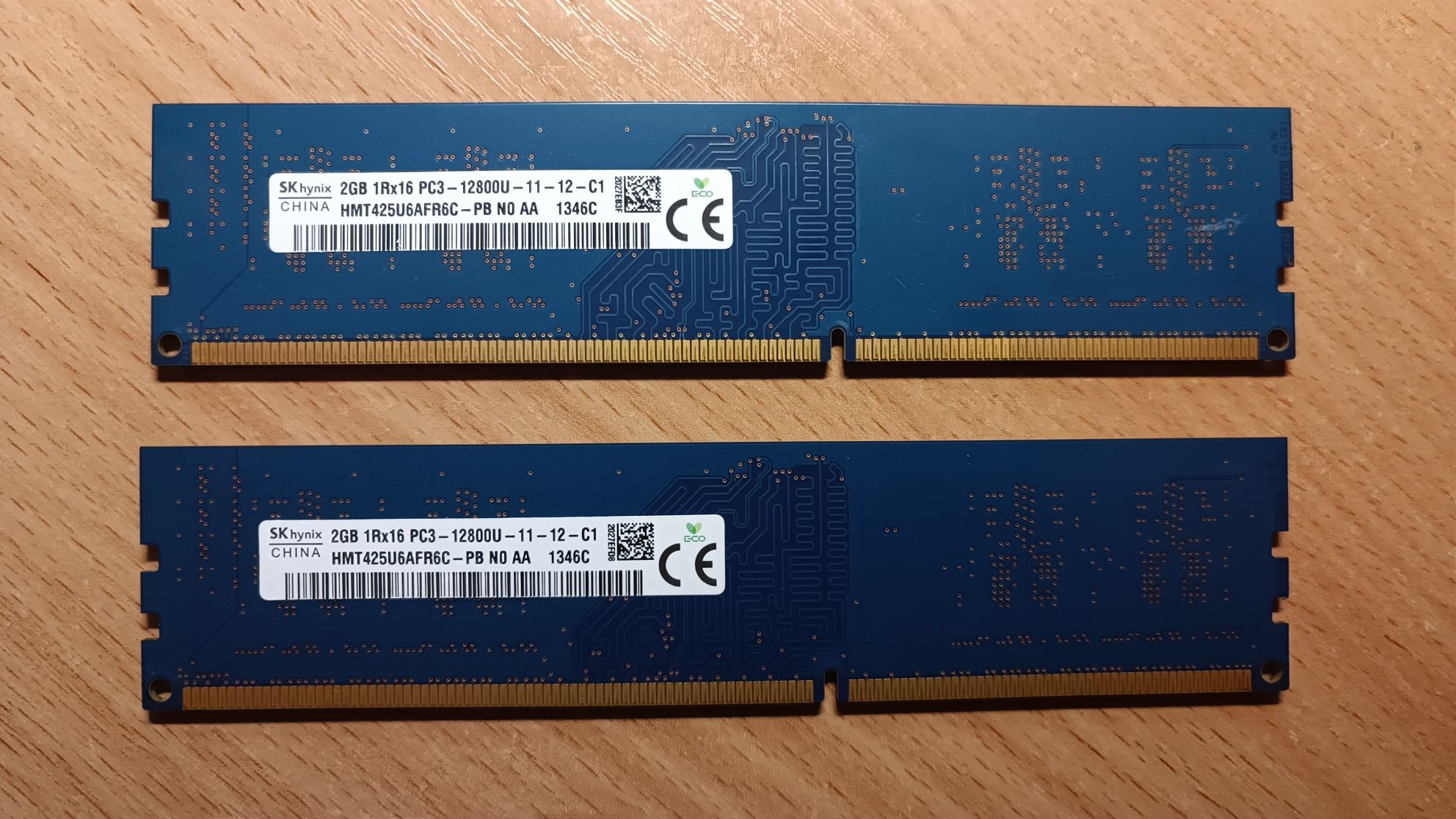 Оперативна пам'ять Hynix 2 Gb DDR 3 PC3-12800U  1600 MHz