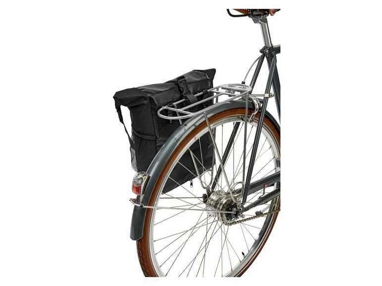 Sakwy rowerowe sakwa boczna bagażnik duże poj.38l kpl.2szt  pokrowiec