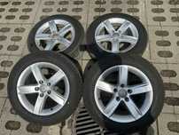 Felgi Audi 16’ 5x112 + opony zimowe Yokohama z 2022r. 7 mm bierznika