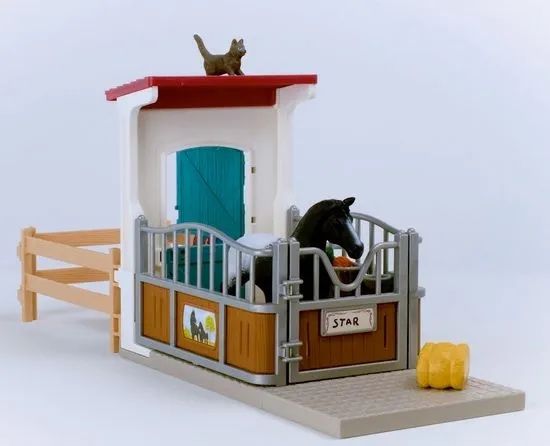 Стойло с кобылой и жеребенком Schleich Шляйх 42611