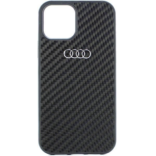 Etui na iPhone 12 / iPhone 12 Pro Audi Carbon Fiber - Czarny