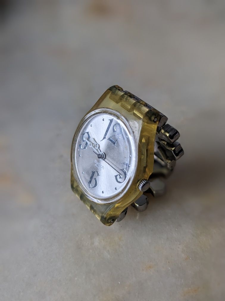 Годинник Swatch браслет з камінням