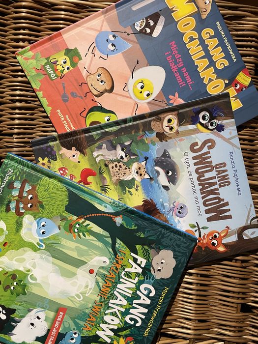 Książka dla dzieci 3 szt 5-10 lat dlugie bajki ekologia zdrowa żywność