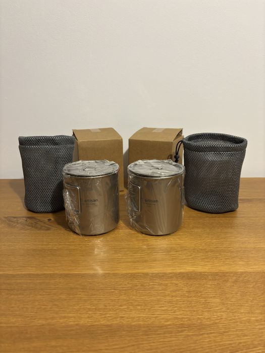 Zestaw dla par (2* tytanowa menażka+ pokrowiec)