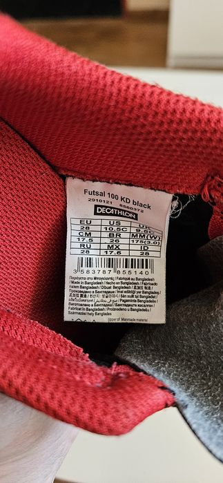 Buty do piłki halówki decathlon rozmiar 28