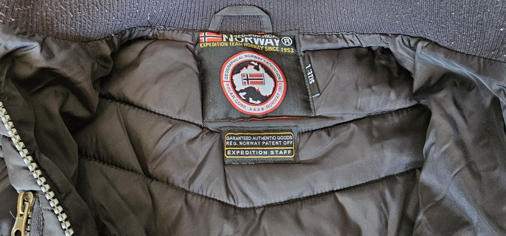 Kurtka męska GEOGRAPHICAL NORWAY ARGENT rozmiar L wymiary na zdjęciach