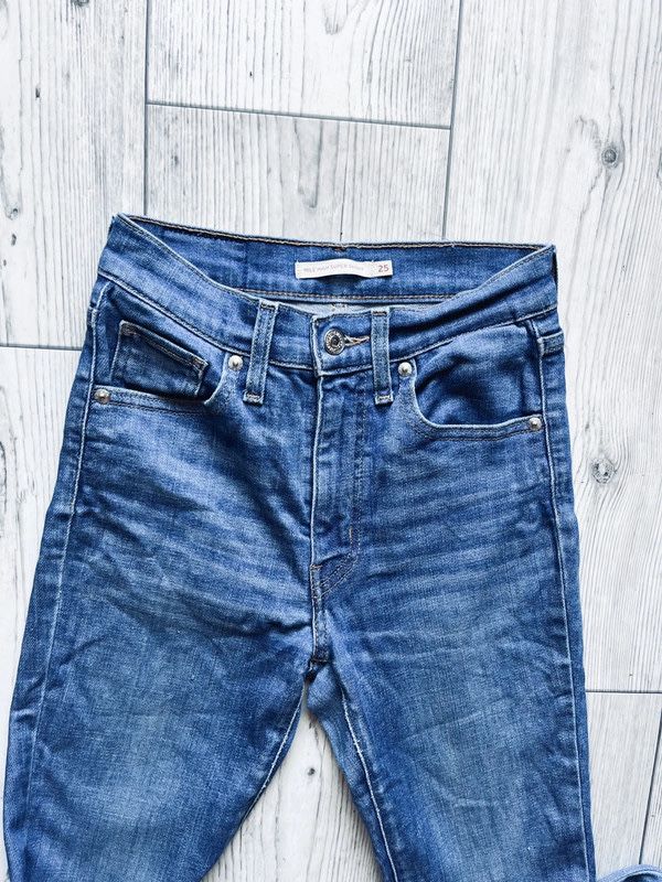 levi’s mile high super skinny jeansy z wysokim stanem w25 s 36