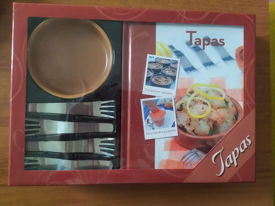 Miseczka na dodatki .Zestaw prezentowy plus książka kucharska TAPAS