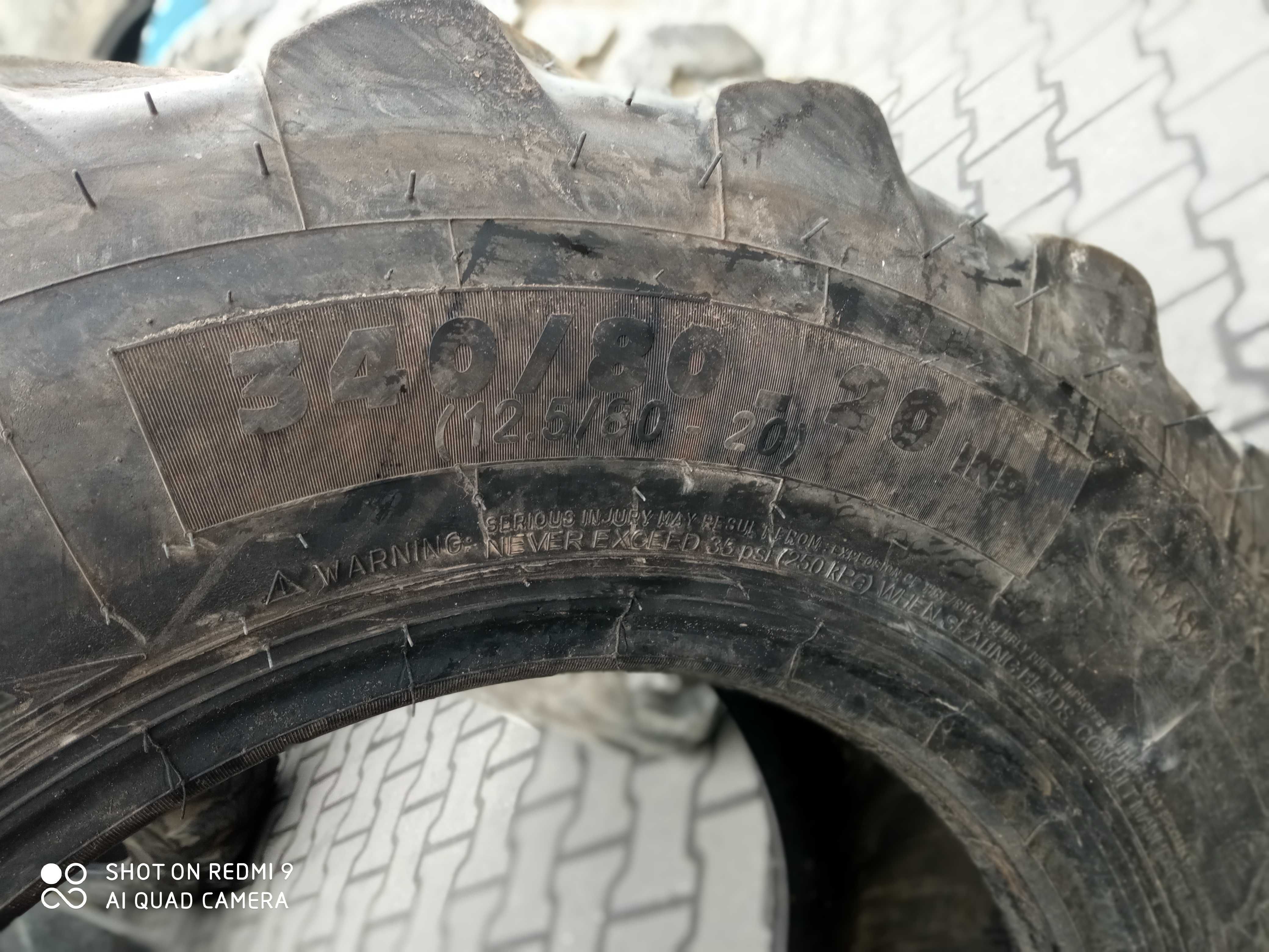 340/80-20 (12,5/80-20) Michelin Power CL J436 J1222 JB564