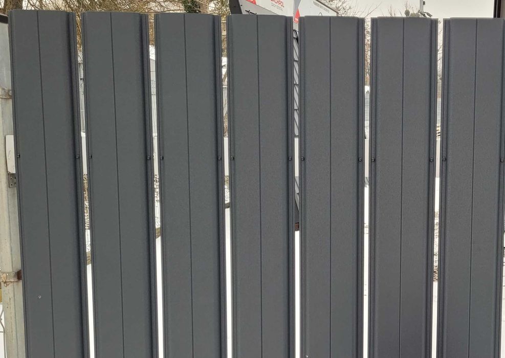 sztachety metalowe z blachy szerokość 20,5 cm