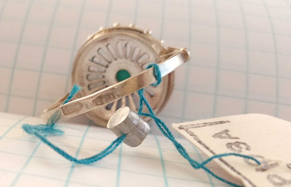 Вінтажний перстень кольцо Срібло 925 проба. Бірюза. Розмір 18