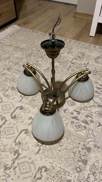 Zyrandol metalowy na 3 zarowki E27