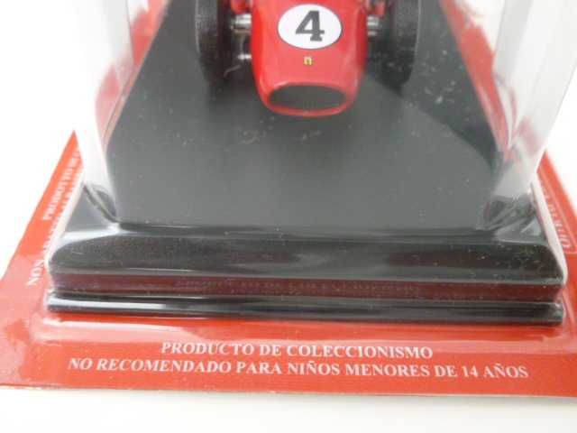 Miniatura Ferrari F246 F1, 1958, com fascículo referente ao modelo