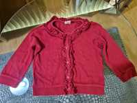 Sweterek czerwony H&M 80 9-12M