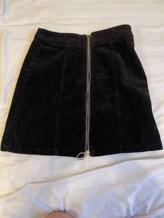 Мини Юбка велюр на змейке