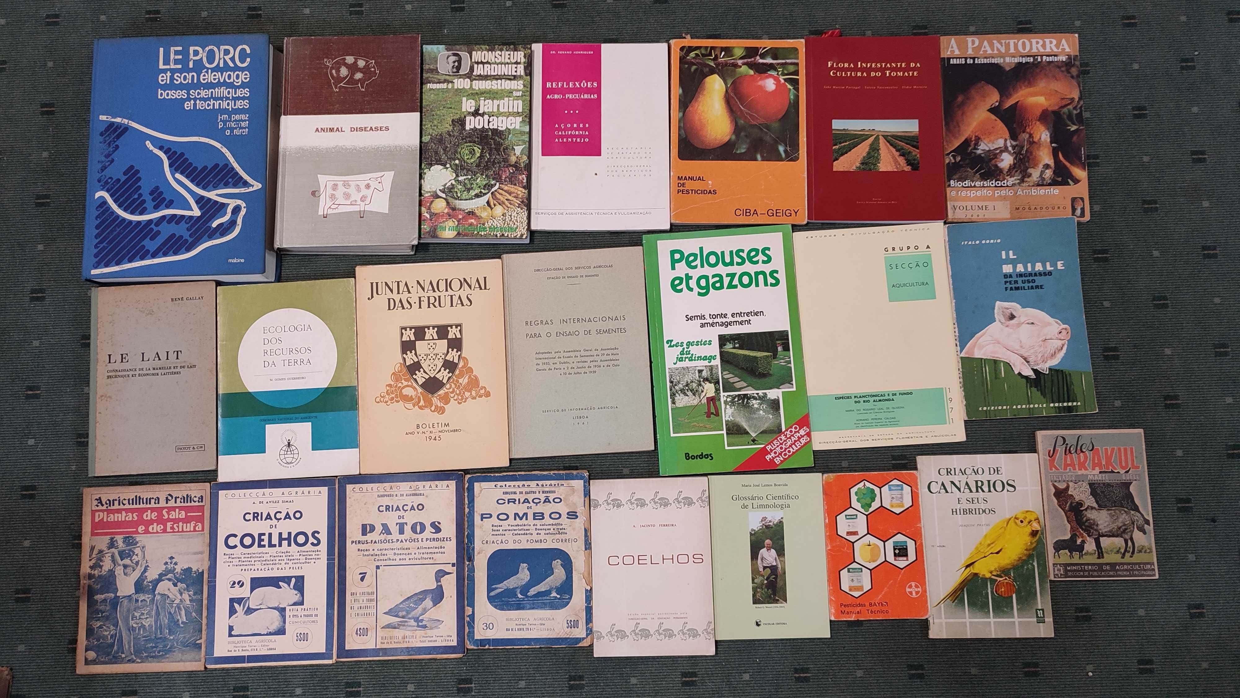 Lote livros Agricultura e Pecuária