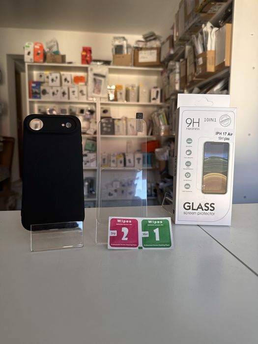 Etui plecki Silikon z MagSafe + SZKŁO do IPHONE 17 AIR