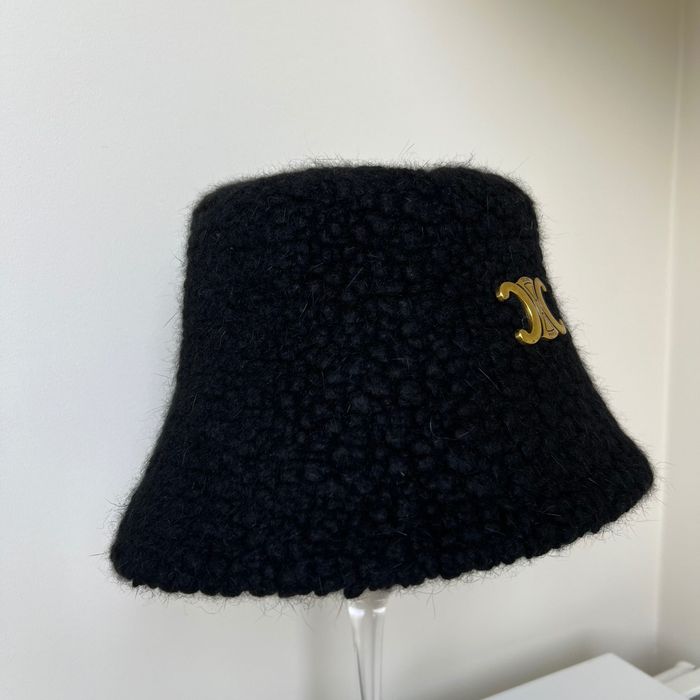 Celine czapka-kapelusz Bucket hat wełna