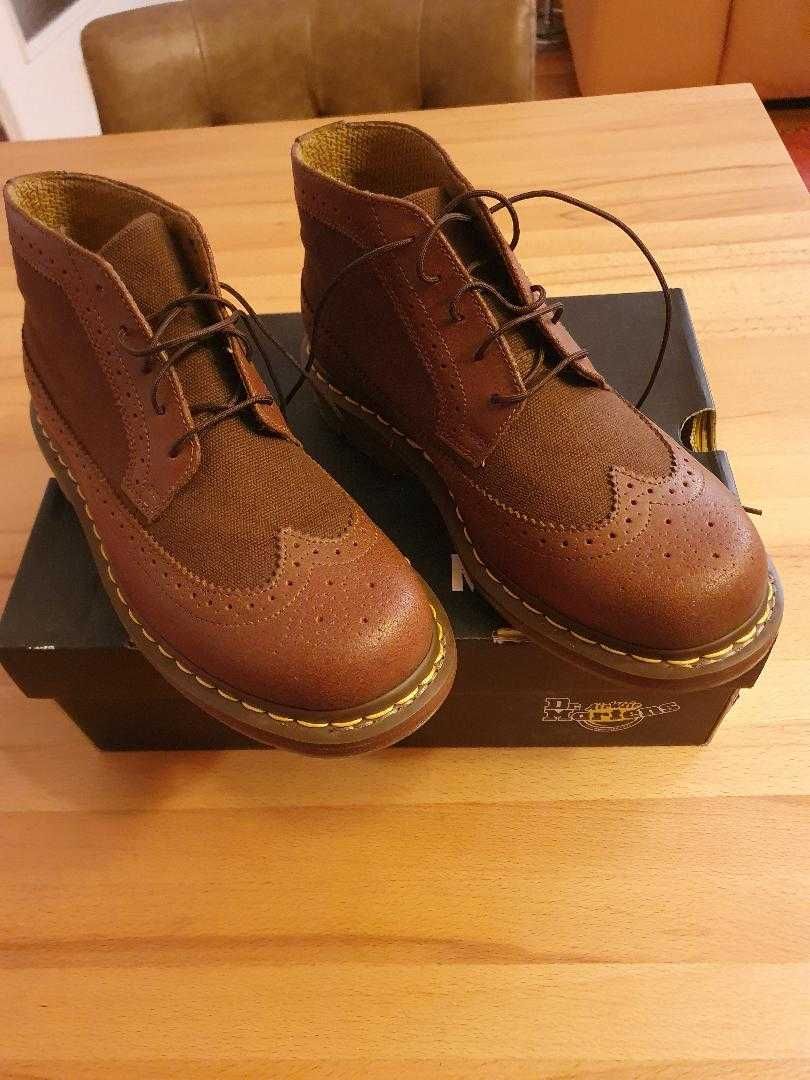 Dr. Martens - glany brązowe, wyjątkowy model.