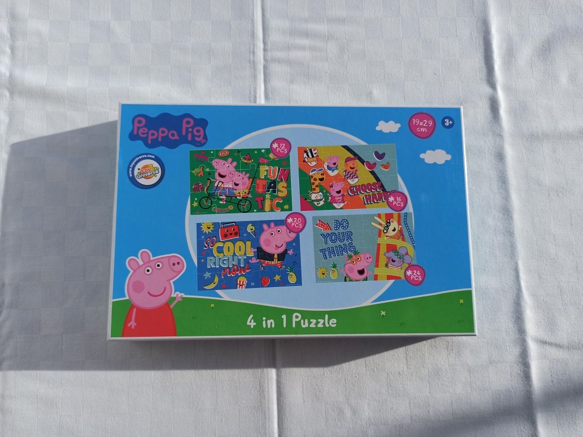 Puzzle Świnka Peppa Peppa pig 3+ 4 in 1