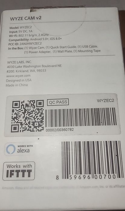 Камера відеоспостереження WYZE CAM v2