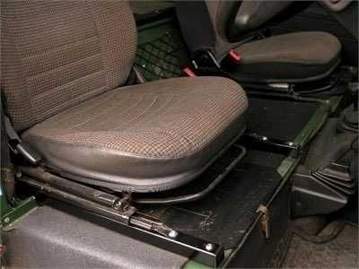 Calhas para bancos de Land Rover Defender