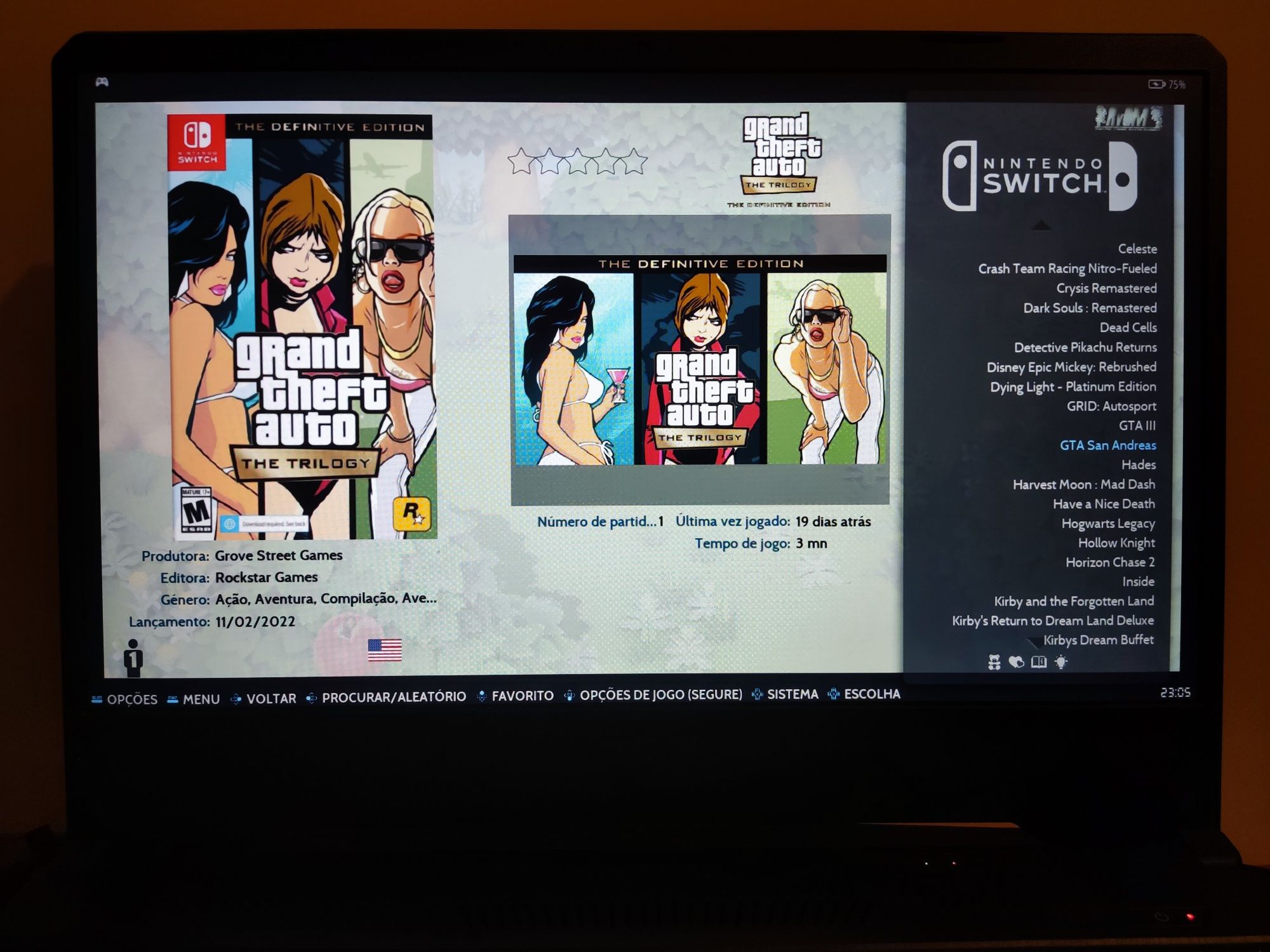 Retrobat N. Switch - 90 jogos