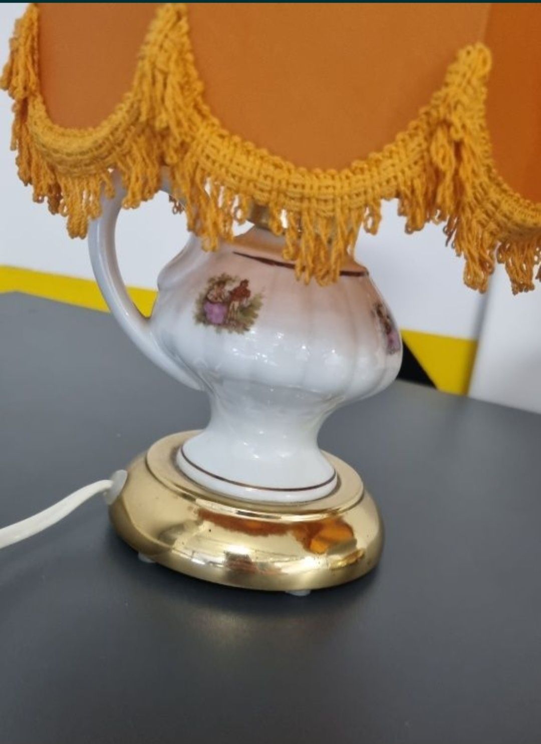 Lampki nocne komplet PRL klisze vintage