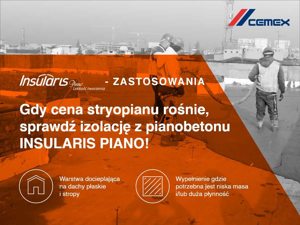 Pianobeton do ocieplenia dachów płaskich i stropodachów/izolacja