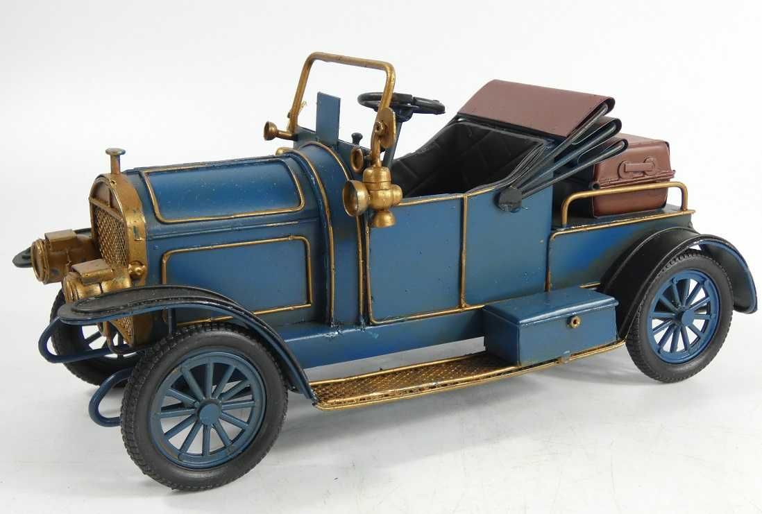 Metalowy zabytkowy model auto RETRO pojazd 26,5 cm metal