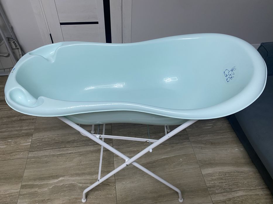 Дитяча ванночка з підставкою Tega baby+ матрасик в подарунок