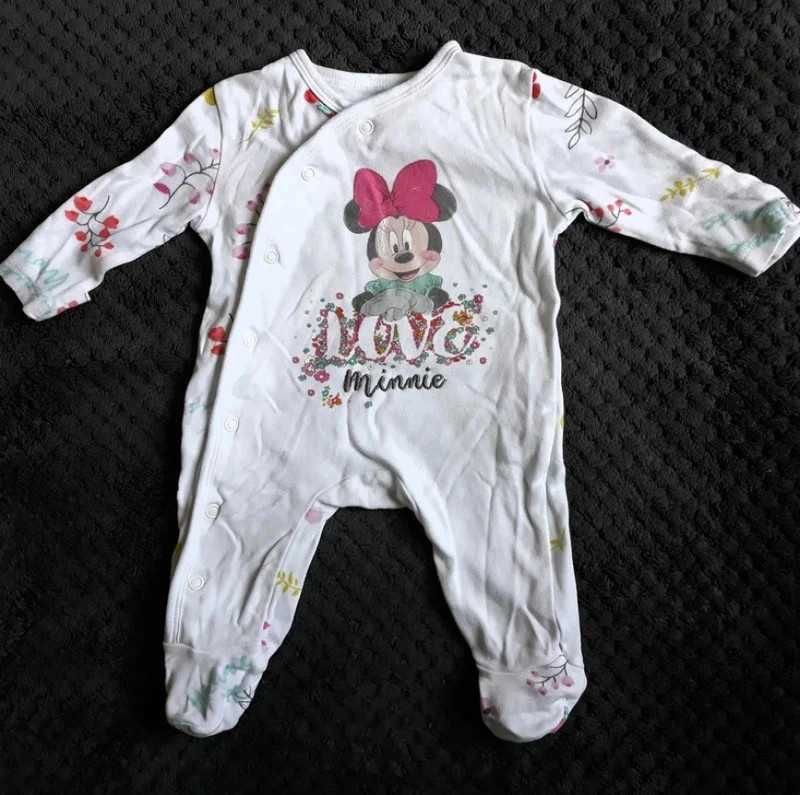 Zestaw 2x body, pajacyk, opaska Myszka Minnie Primark Cool Club 56