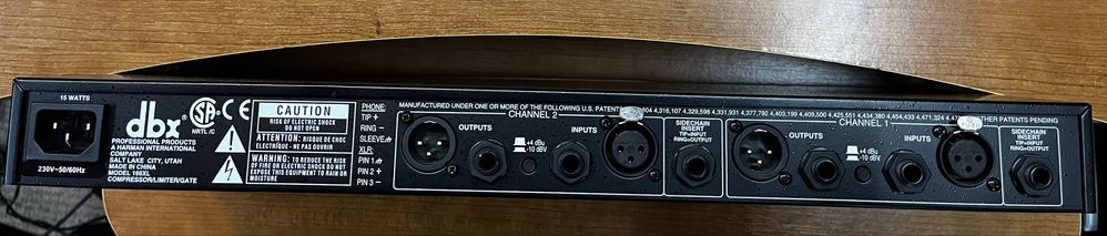 Compressor, limiter, gate DBX XL 166