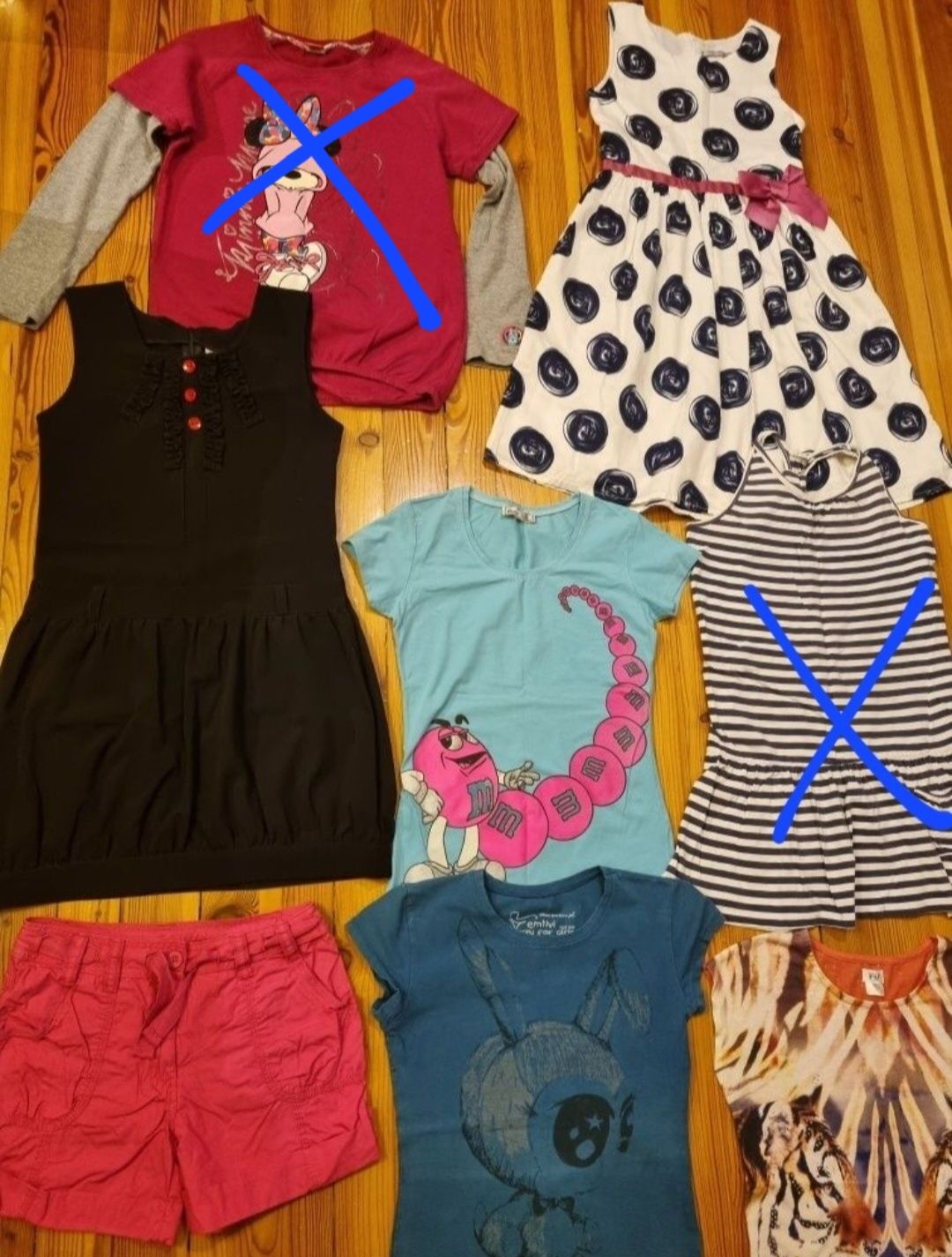 Paka ubrań dla dziewczynki 146 CoolClub Emtivi sukienka bluzka spodenk