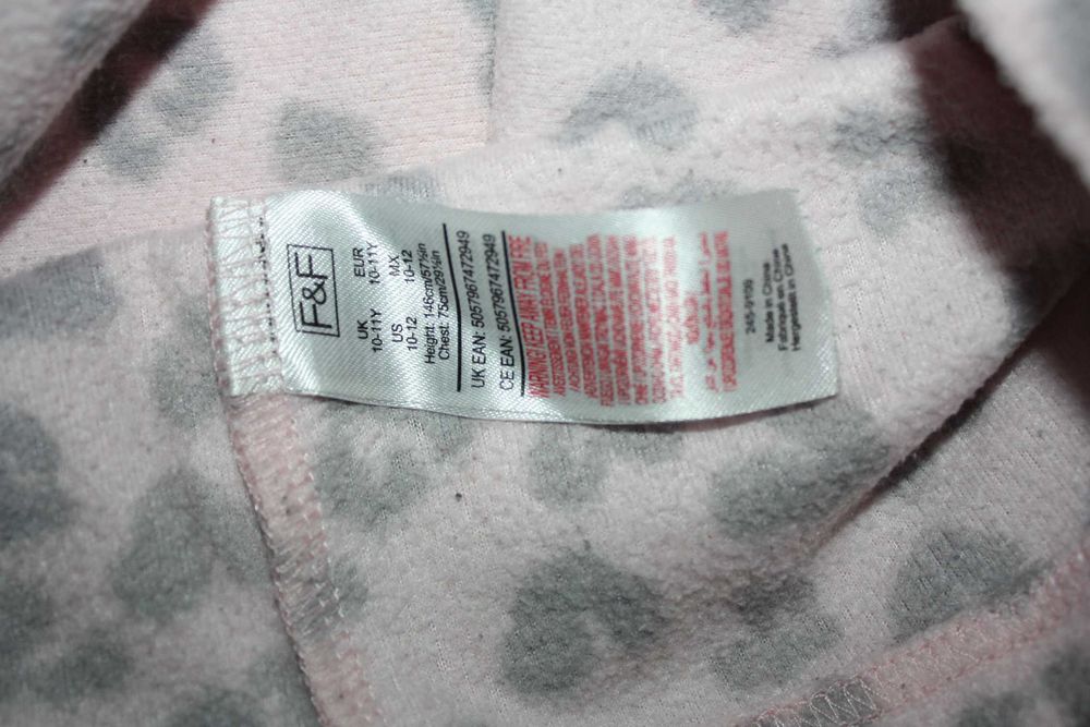 Пижама флисовая ф.F&F девочке10/11 лет,р-146,отличное