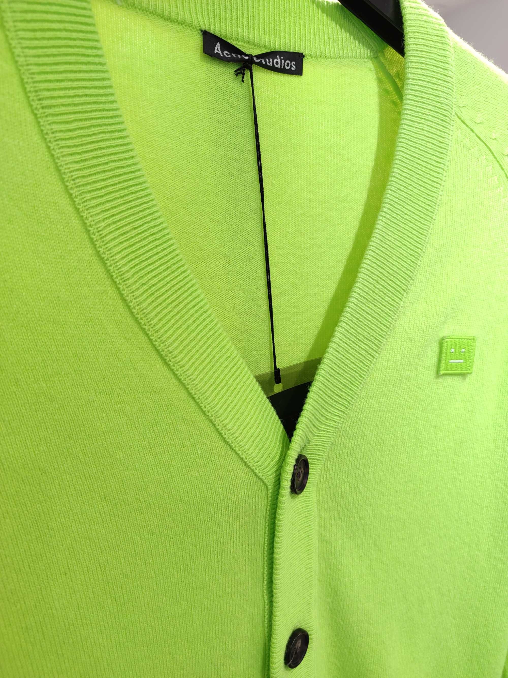 Кардиган Acne Studios Keve Cardigan Lime Green