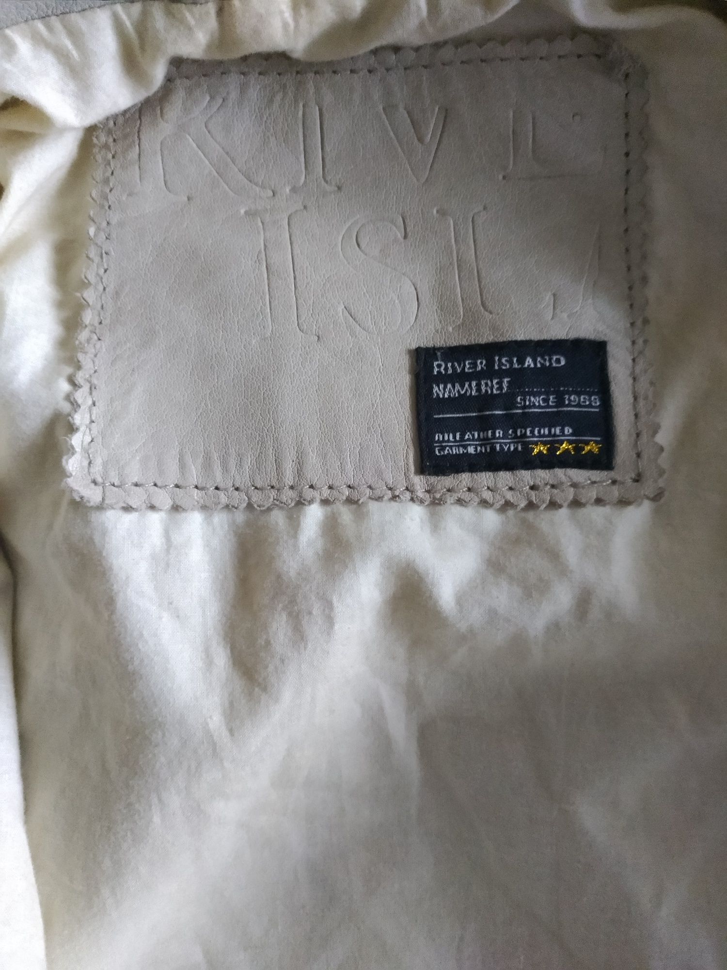 Куртка мужская кожаная River Island
