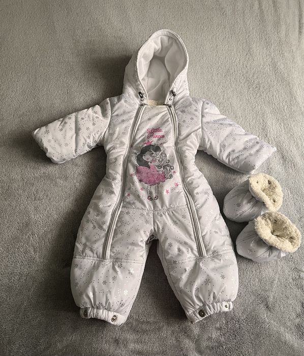 Зимовий комбінезон-конверт для дівчинки 80 розмір