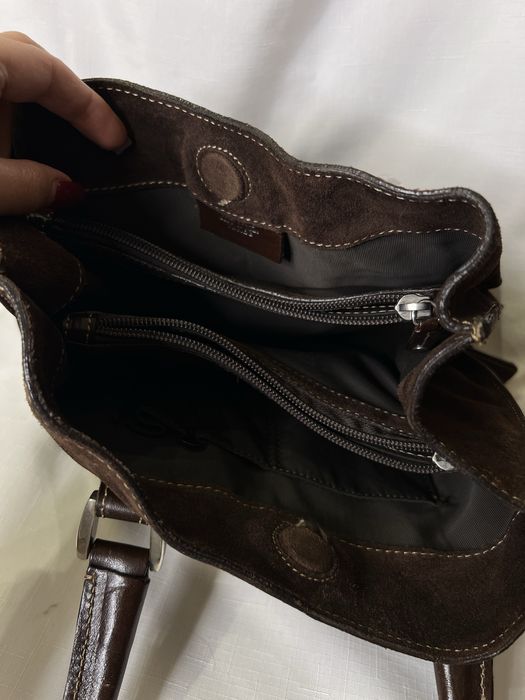 Замшева сумка vera pelle Італія