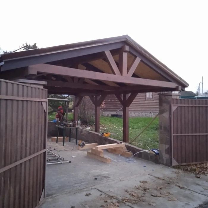 Автонавес, Навес, Навеси, Альтанка, Тераса, хозблок, навесы, перголо