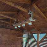 Lampa drewniana,belka Loft rustikal