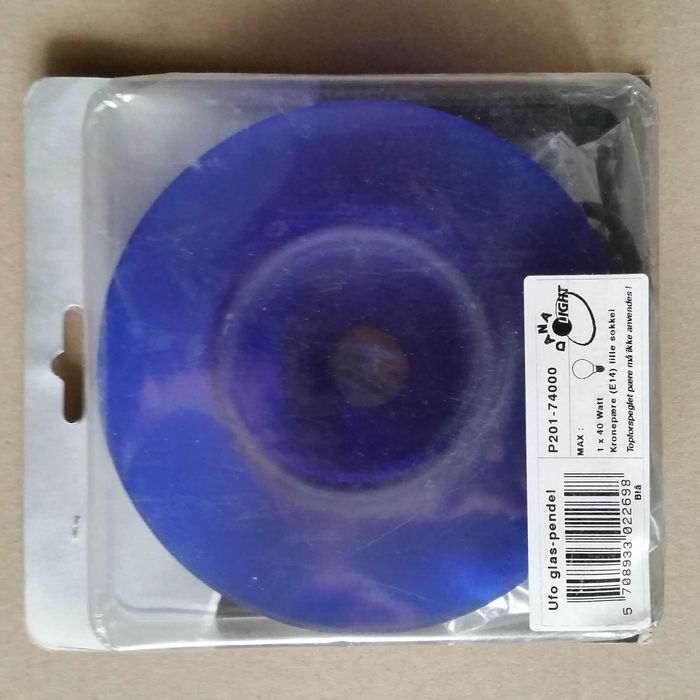 Светильник НЛО плафон синий