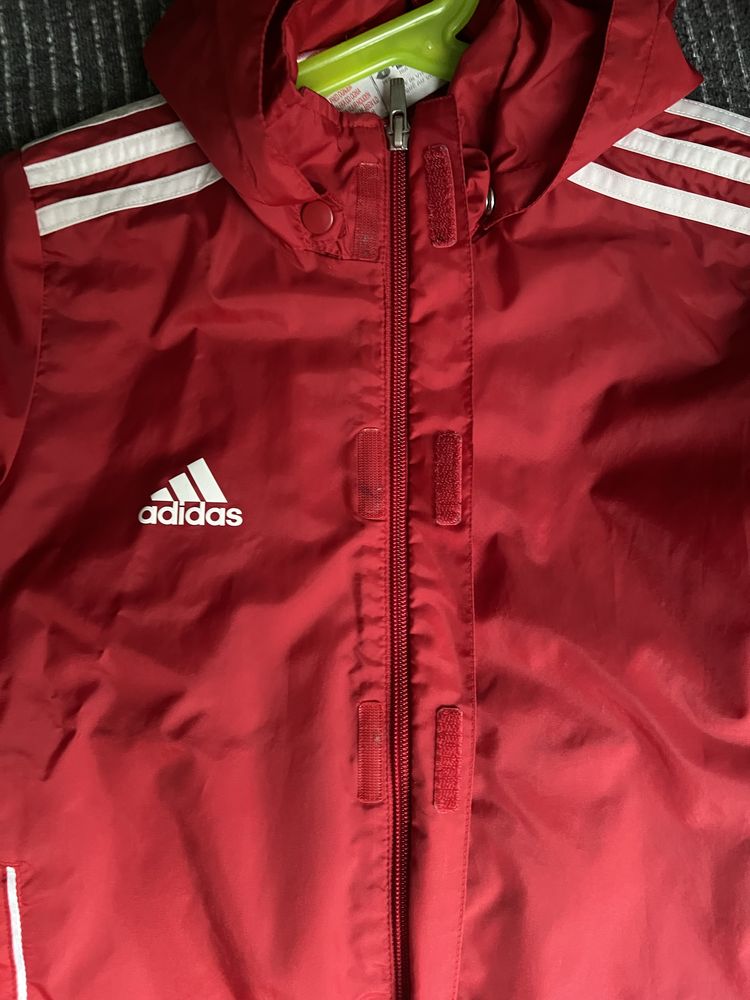 Kurtka ortalionowa przeciedeszczowa Adidas 140 cm