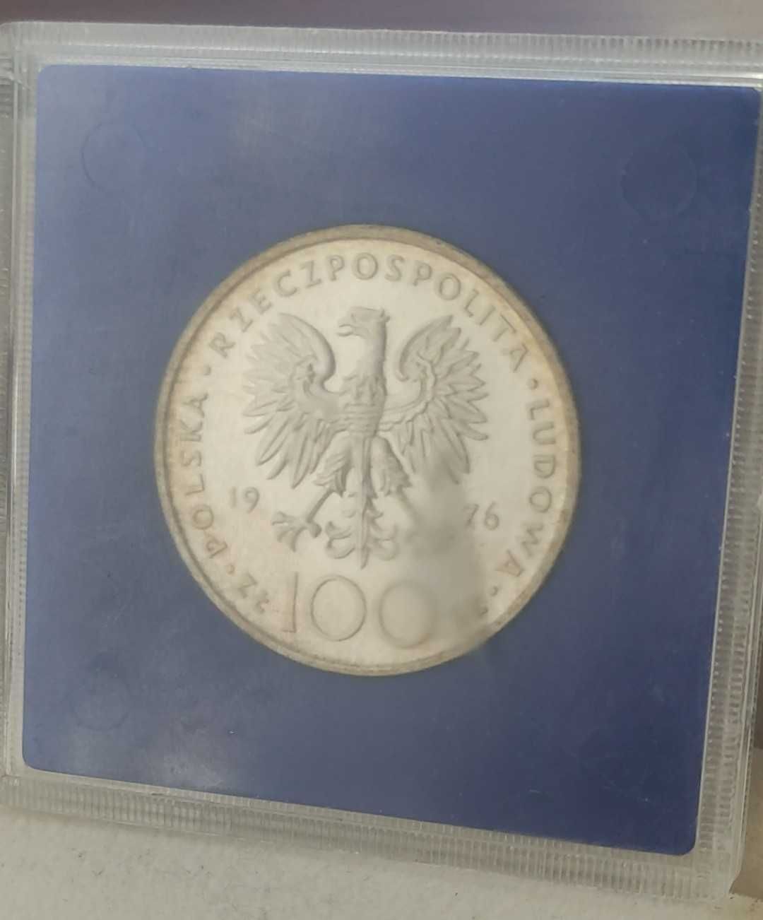 Moneta 100 zł Tadeusz Kościuszko 1976 Ag