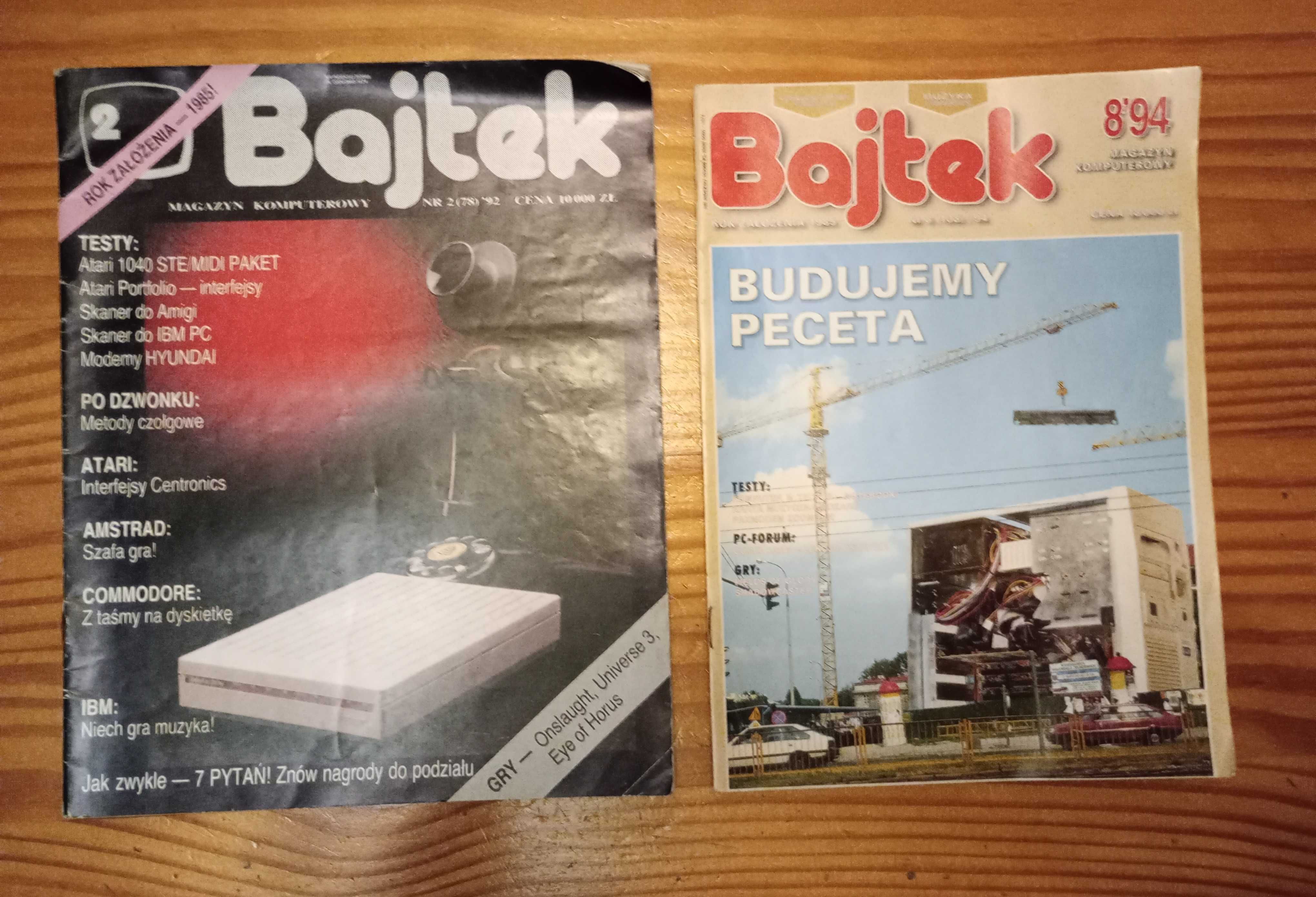 Stare czasopisma BAJTEK, Komputer, Mikroklan, CHIP, PC-MAGAZINE, IKS