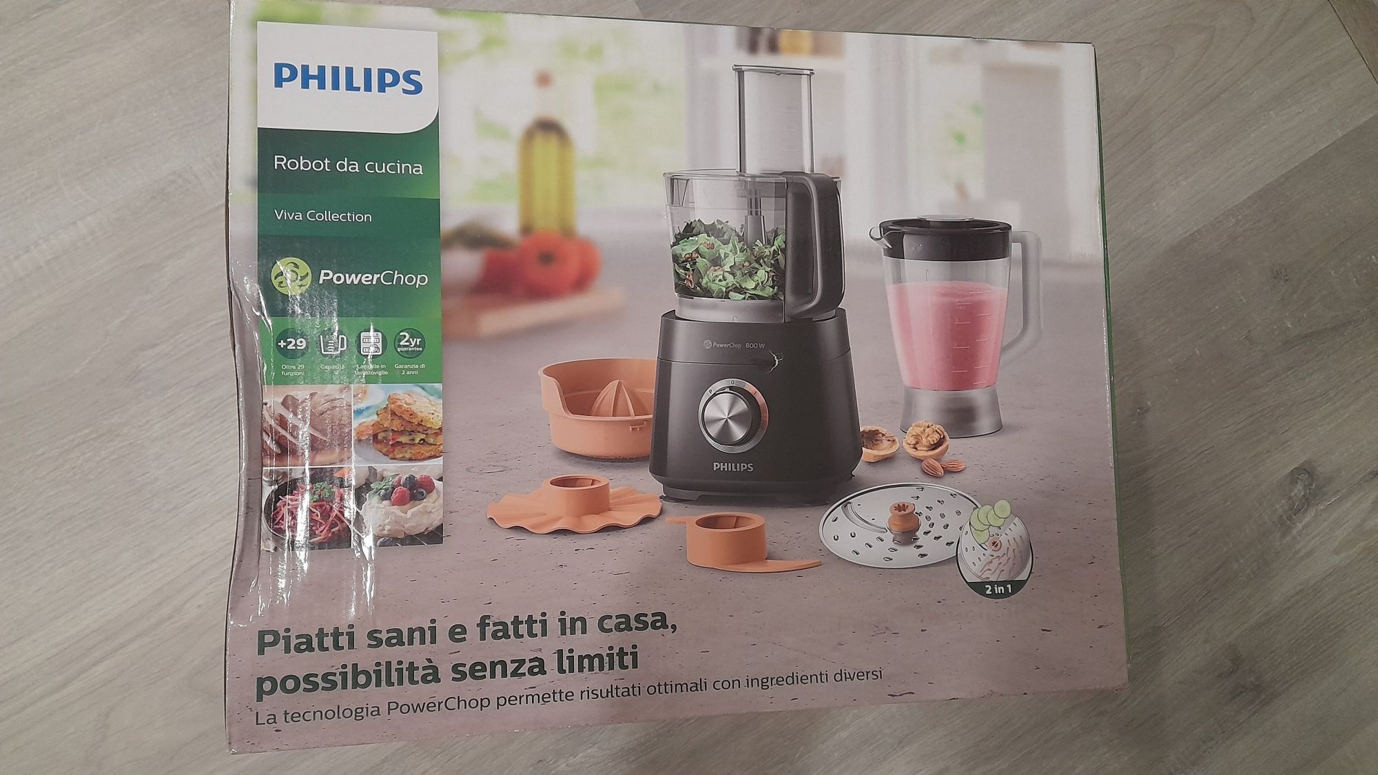 Philips Viva Collection Robot de Cozinha Compacto de 800 W