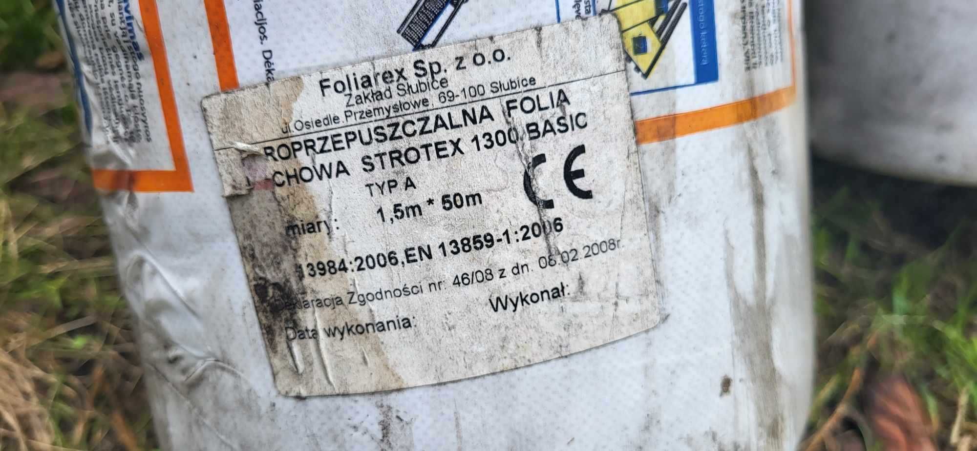 Roprzepuszczalna folia dachowa Strotex 1300 basic 1,5m*50m