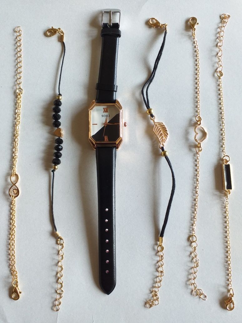 Luksusowy zegarek damski Soki ,  z biżuterią  .
